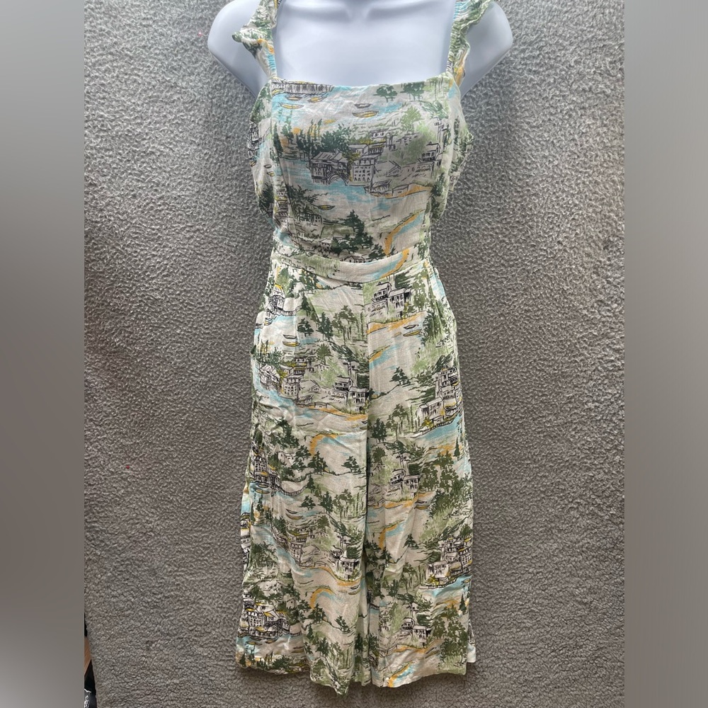 Sugar lips Francine toile jumpsuit size small pockets